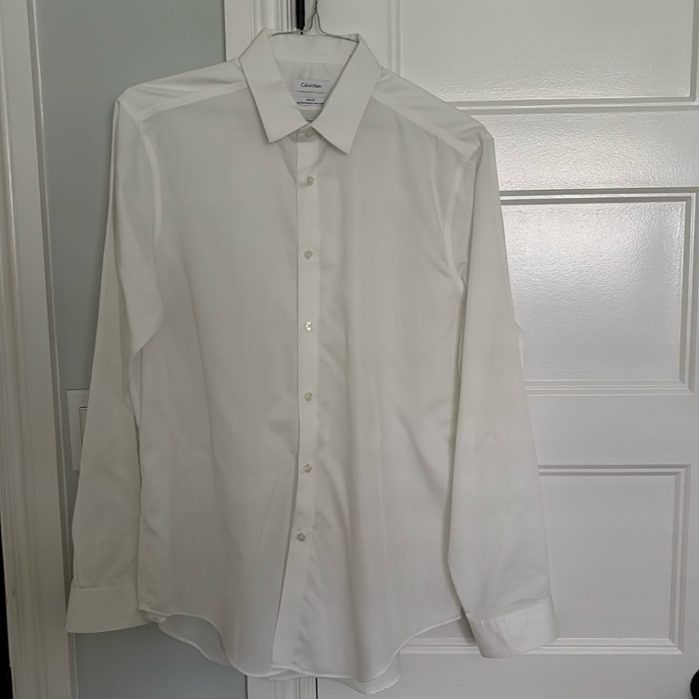 Calvin Klein Dress Shirt Slim Fit 16.5 x 34/35